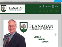 Tablet Screenshot of flanagantraining.com